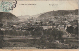 RE 1-(34) CLERMONT L' HERAULT - VUE GENERALE (1906) - EDITION RAMBAL FILS , CLERMONT- 2 SCANS - Clermont L'Hérault