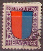 Schweiz Suisse Pro Juventute 1920: Wappen Ticino Zu WI17 Mi 155 Yv 178 Mit Eck-Stempel...LOM.. (Zu CHF 10.00) - Gebruikt