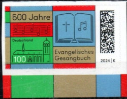 BRD, DEUTSCHLAND 2024, MI 3810, 500 JAHRE EVANGELISCHES GESANGBUCH,  SELBSTKLEBEND, POSTFRISCH AUS MH - Unused Stamps
