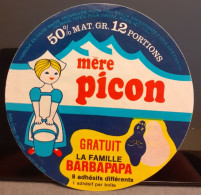 ÉTIQUETTE FROMAGE MERE PICON . BARBAPAPA . 12 PORTIONS . - Cheese