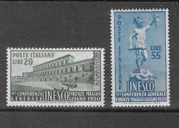 Italien - Selt./postfr. Serie Aus 1950 - Michel 791/92! - 1946-60: Mint/hinged