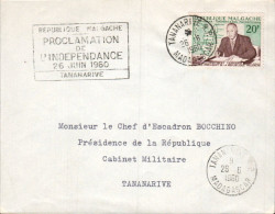 MADAGASCAR SEUL SUR LETTRE POUR LA FRANCE 1960 - Madagascar (1960-...)