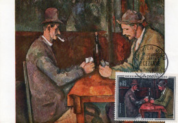 Carte Maxi 1961 Premier Jour :joueurs De Cartes De PAUL CEZANNE - 1960-1969