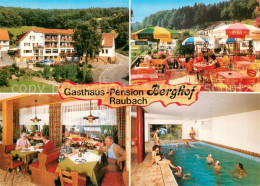 73723575 Raubach Odenwald Gasthaus Pension Berghof Restaurant Terrasse Hallenbad - Sonstige & Ohne Zuordnung