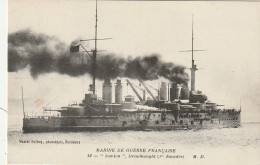 RE 11- MARINE DE GUERRE - " DANTON " DREADNOUGHT ( 1ere ESCADRE ) - 2 SCANS - Warships