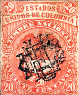 COLOMBIA, MARCHE DA BOLLO, 1880,  Forbin CO 12 - Kolumbien