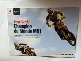 CP - Moto Cross Suzuki Champion Du Monde MX1 2007 - Motorcycle Sport