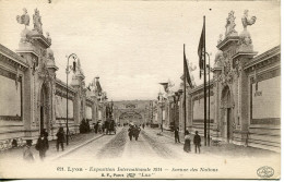 CPA -  LYON - EXPO INTERNATIONALE 1914 - AVENUE DES NATIONS - Sonstige & Ohne Zuordnung