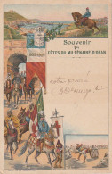 RE 23- (ALGERIE) SOUVENIR DES FETES DU MILLENAIRE D' ORAN ( 902/1902 )- DEFILE , ETENDARDS - LE RABAH - 2 SCANS - Oran