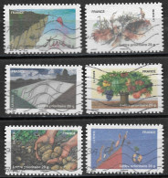 France  2011  Obitéré  Autoadhésif  N° 527 - 528 - 529 - 530 - 533 - 534  -   Fête Du Timbre  "  Fête De Le Terre  " - Used Stamps