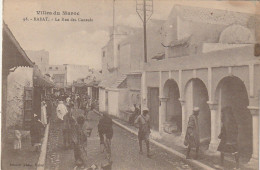 RE 24- (MAROC) RABAT - LA RUE DES CONSULS - 2 SCANS - Rabat