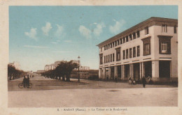 RE 24- (MAROC) RABAT - LE TRESOR ET LE BOULEVARD - CARTE COLORISEE - 2 SCANS - Rabat