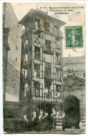 CPA Voyagé 1914 * Sapeurs Pompiers De PARIS Exercices De La Tour Des Balcons - Pompieri