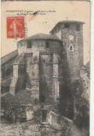 RE 25-(40) ROQUEFORT - CLOCHER ET ABSIDE DE L' EGLISE  - 2 SCANS - Roquefort