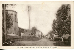 CPA - SAINT-BARTHELEMY - ROUTE DE GONTAUD - Sonstige & Ohne Zuordnung