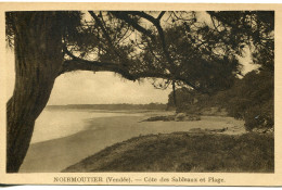 CPA - NOIRMOUTIER -  COTE DES SABLEAUX ET PLAGE - Noirmoutier