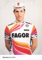 Vélo Coureur Cycliste Francais Jean Marc Manfrein - Team Fagor -  Cycling - Cyclisme  Ciclismo - Wielrennen  - Radsport