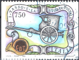 ITALIA, ITALY, I TASSO E STORIA POSTALE, 1993, USATI Scott:IT 1953a, Yt:IT 2034a - 1991-00: Gebraucht