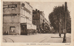 SO 2-(42) ROANNE - COURS DE LA REPUBLIQUE - GRAND HOTEL DE LA GARE - 2 SCANS - Roanne