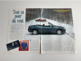 Coupure De Presse Automobile Peugeot 306 Cabriolet - Renault 19 Cabriolet - Voitures