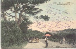 CPA - ENVIRONS D'HYERES - VILLAGE DE GIEN (MAGNIFIQUE CARTE PRECURSEUR) - Hyeres