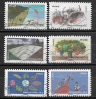 France  2011  Obitéré  Autoadhésif  N° 527 - 528 - 529 - 530 - 534 - 537   -   Fête Du Timbre  "  Fête De Le Terre  " - Used Stamps