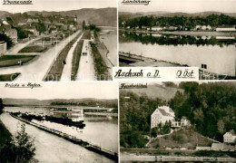 73723284 Aschach Donau Promenade Landshaag Bruecke Hafen Faustschloessl Aschach  - Autres & Non Classés