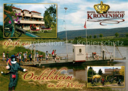 73723283 Oedelsheim Hotel Restaurant Kronenhof Weser Faehre Fahrradtouren Oedels - Other & Unclassified