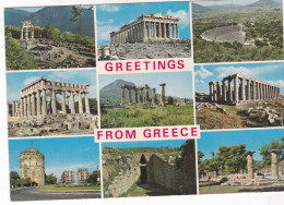GRETINGS  GREECE ( She Didn't Travel) - Grèce