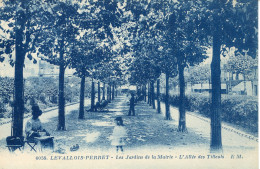 CPA -  LEVALLOIS-PERRET - JARDINS DE LA MAIRIE - ALLEE DES TILLEULS - Levallois Perret