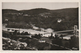 SO 10-(46) GLUGES - VUE SUR LA DORDOGNE ET LE PONT SUSPENDU - 2 SCANS - Autres & Non Classés