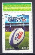 France 2023 -  200 Years, Bicentenary Of Rugby XV, Sport, Bicentenaire, Football Stadium, Rugby Ball - Used - Oblitérés