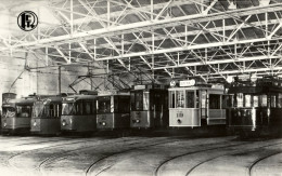 Rotterdam , 6 Trams, Remise Delfshaven, 1972, Real Photo - Rotterdam