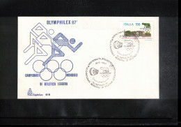 Italy / Italia 1987 World Athletics Championship Rome - OLYMPHILEX'87 Interesting Cover - Athletics