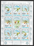 Sao Tome Et Principe Feuillet 1983 Jeux Olympiques Sarajevo ** St Thomas & Prince Sheetlet Olympic Games ** - Inverno1984: Sarajevo