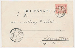 Trein Kleinrondstempel Amsterdam - Antwerpen C 1902 - Cartas & Documentos
