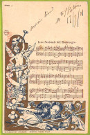 Ae9747 -  MONTENEGRO - VINTAGE POSTCARD - Music - 1901 - Montenegro