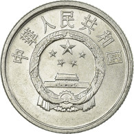 Monnaie, CHINA, PEOPLE'S REPUBLIC, 2 Fen, 1987, TTB, Aluminium, KM:2 - Cina