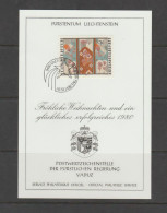 Liechtenstein 1979 First Day Sheet Christmas ** MNH - Usados