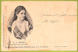 Ae9748 -  MONTENEGRO - VINTAGE POSTCARD - S.A.Milena - Royalty  - 1904 - Montenegro