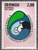 SRI LANKA, 1985, The 10th Asian And Oceanic Congress Of Obstetrics And Gynaecology,  MNH, (**) - Sri Lanka (Ceilán) (1948-...)