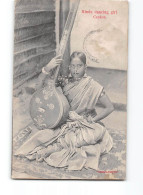 X1591 HINDU DANCING GIRL CEYLON - Danze