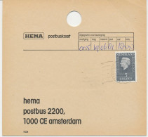 Em. Juliana HEMA Postbuskaart Amsterdam 1981 - Non Classés