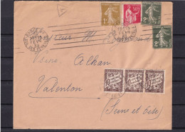 Minimum 30cts (15-02-1938). - 1859-1959 Storia Postale