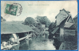 CPA - EURE - BERNAY - LAVOIR SUR CHARENTONNE - Animation, Laveuses - Bernay