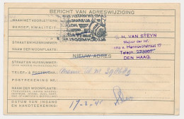 Verhuiskaart G. 13 - Nieuw Telefoonnummer - Den Haag 1945 - Ganzsachen