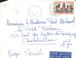 NIGER SUR LETTRE POUR LA FRANCE 1981 - Níger (1960-...)