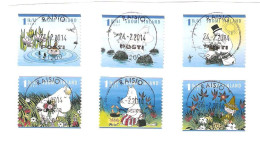 MOOMIN SERIES 2007  - ALL 6 STAMPS - NICELY STAMPED - FINLAND - - Usados