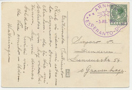 Postcard / Postmark Netherlands 1937 Esperanto Domo Arnhem  - Esperanto