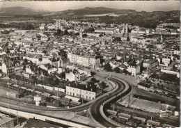 SO 19-(54) PONT A MOUSSON - LA GARE - VUE AERIENNE - 2 SCANS - Pont A Mousson